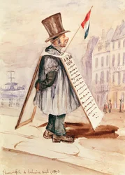 The Sandwich Board Man, Boulevard du Temple, 1839